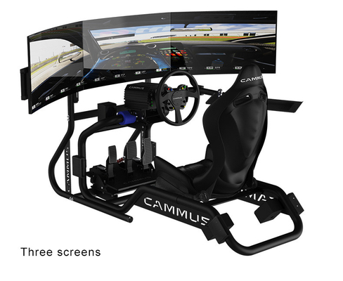 कैममस ट्रिपल स्क्रीन सिम मोशन गेमिंग रेसिंग सिम्युलेटर